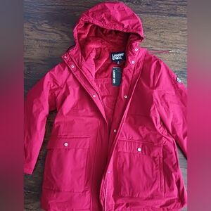 Women's Lands' End Vibrant Red Coat